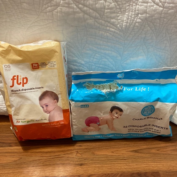 Charlie Banana Accessories Disposable Cloth Diaper Inserts Poshmark